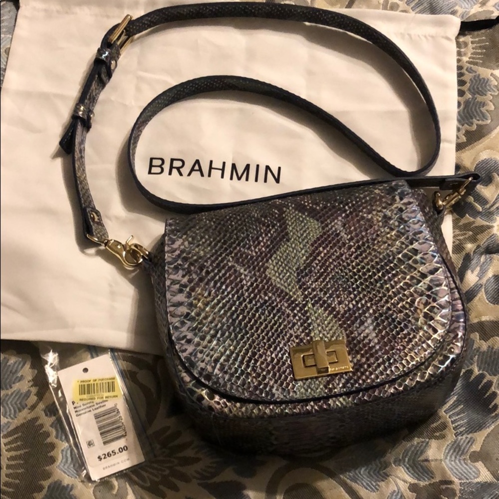 Brahmin Mini Sonny Moonstone Seville crossbody